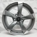 RIN 19X8.5 5-112 R1 SPORT L357 GUNMETAL MACHINE LIP* ET45 CB66.56