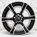 RIN 15X8 6-114.3 R1 SPORT 5968 MACHINE BLACK ET0 CB83