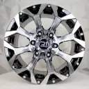 RIN 15X8 5-114.3 R1 SPORT DX364 BLACK MACHINE FACE+MILL RIVETS ET-5 CB83 