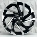 RIN 18X8 5-112 R1 SPORT VH2041 BLACK MACHINE FACE ET40 CB57.1