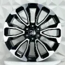 RIN 24X10 6-139.7 R1 SPORT TYH73 BLACK MACHINE FACE ET31 CB78.1