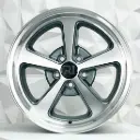 RIN 17X9 5-114.3 R1 SPORT L1890 GUNMETAL MACHINE FACE MACHINE LIP ET24 CB73.1