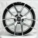 RIN 20X9.5 5-112 R1 SPORT MH017 BLACK MACHINE FACE ET43 CB66.6