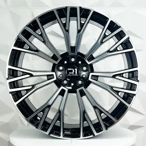 [FF228530F] RIN 22X9.5 5-120 R1 SPORT H3156F BLACK MACHINE FACE ET37 CB74.1